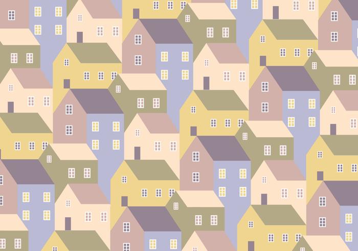 Houses Pattern Background vector