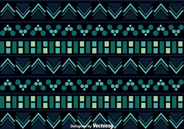 Aztec Pattern On Dark Background vector