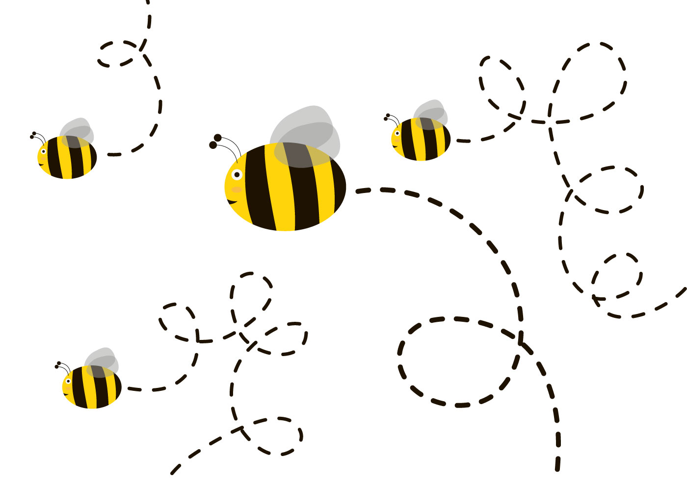 free cute bee clipart - photo #29