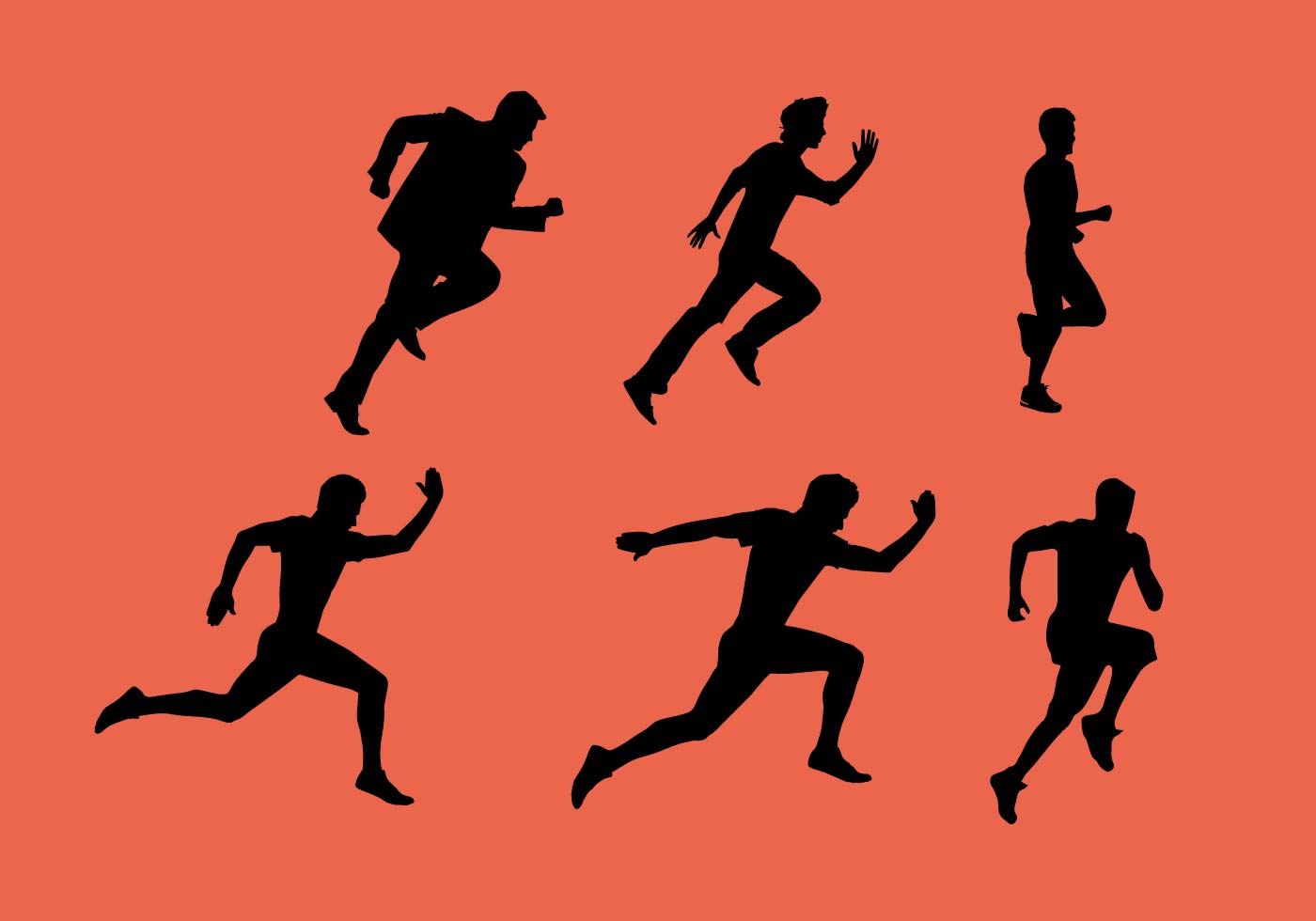 Download Man Running Vector Sequence - Download Free Vector Art, Stock Graphics & Images