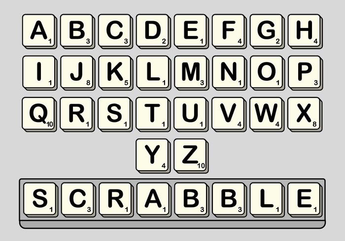 Scrabble Vector Set Scrabble Vector Set