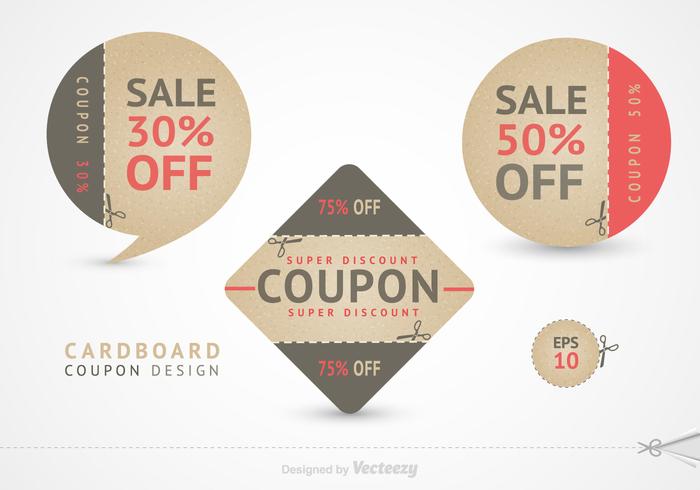 Libre de tijeras Coupon Vector Diseño