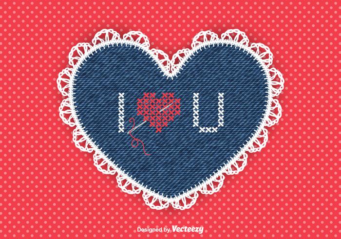 Free Vector Needlework Heart