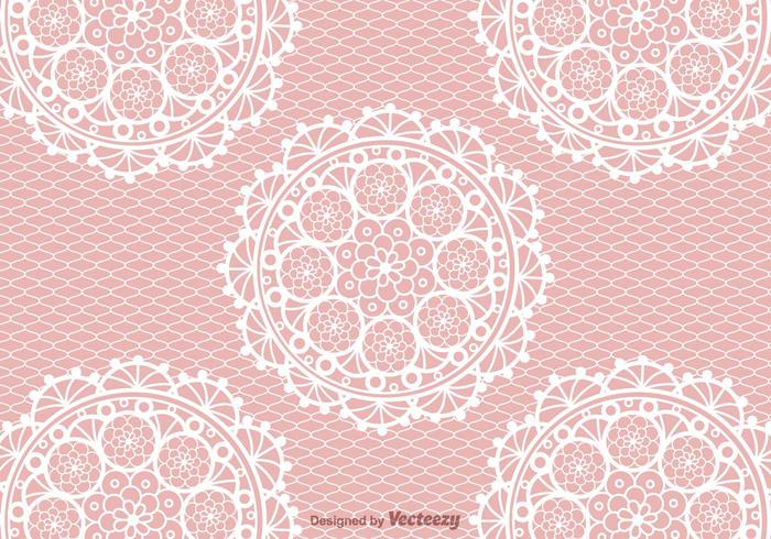 Crochet Lace Vector Background