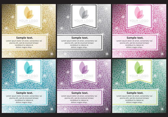 Glitter Background Templates vector