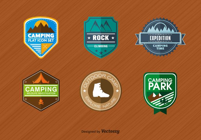 Mountaineering Badges vector