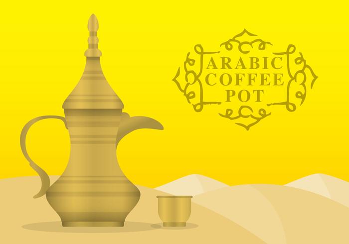 Arabic Coffee Pot vector