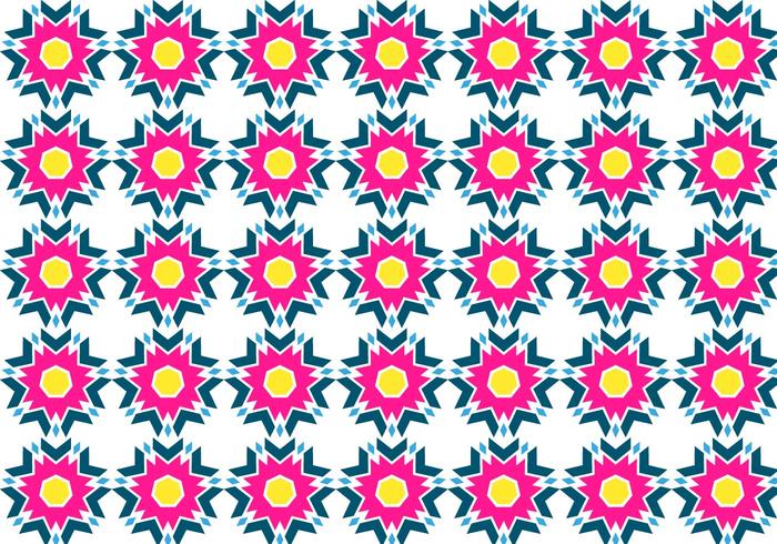 Free Aztec Pattern With Yellow Vector
