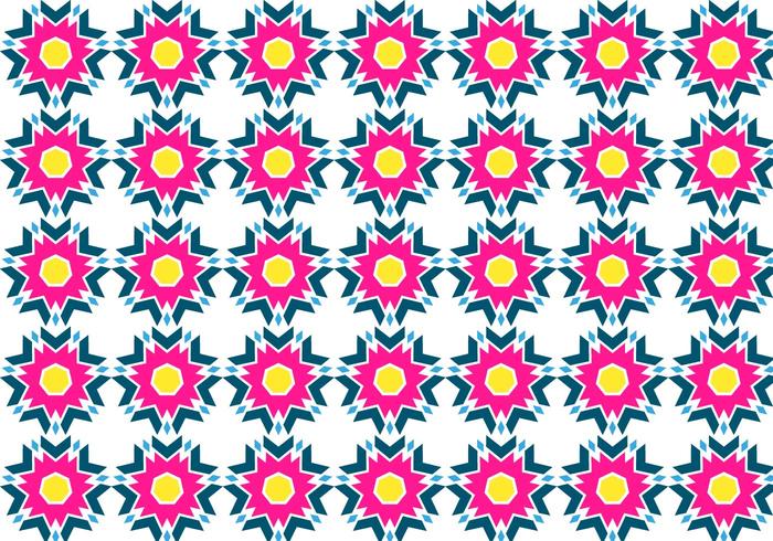 Free Aztec Pattern With Yellow Vector