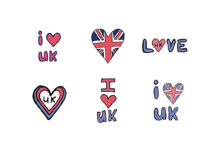 Free I Love UK Vector Series 