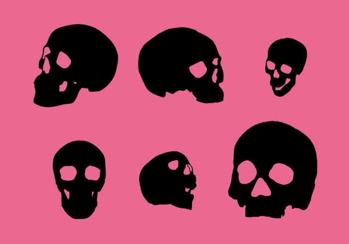 Skull Silhouette Vectors Skull Silhouette Vectors