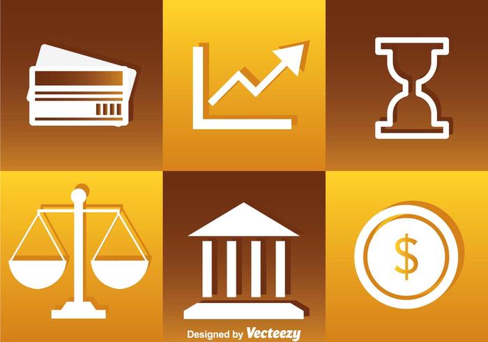 White Bank Icons White Bank Icons