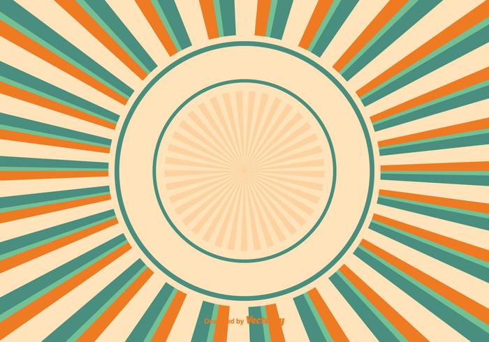 Colorido Sunburst ilustración de fondo vector