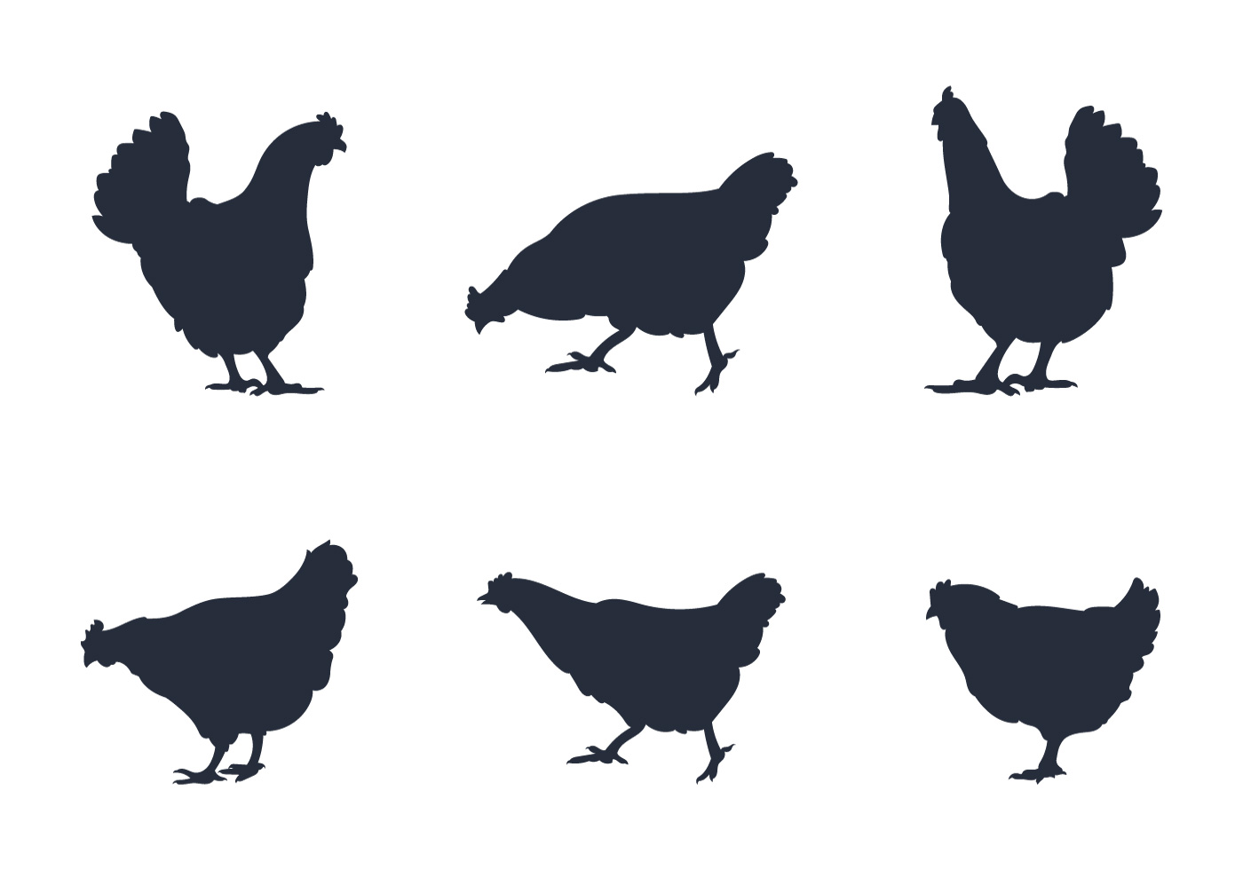 Download Rooster Silhouette 94278 Vector Art at Vecteezy