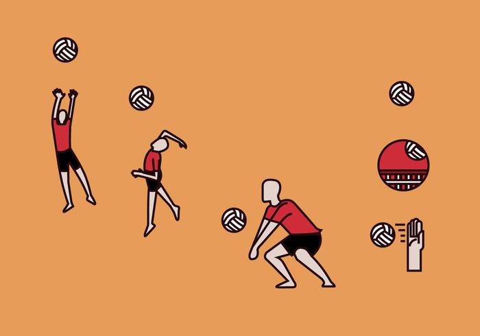 Volleyball Vector Illustrations Volleyball Vector Illustrations