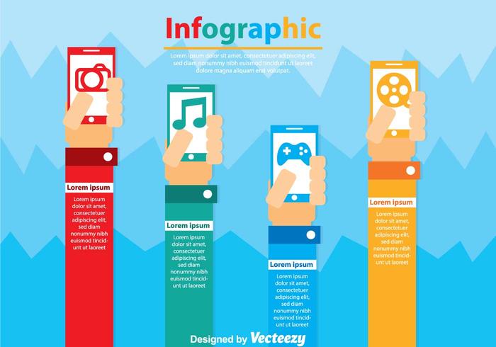Smarrtphone Infographic Vectors Smarrtphone Infographic Vectors