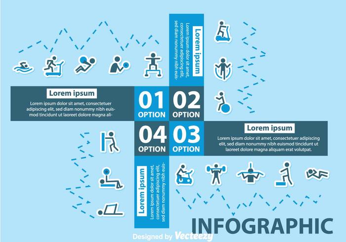 Work Out Infography vector