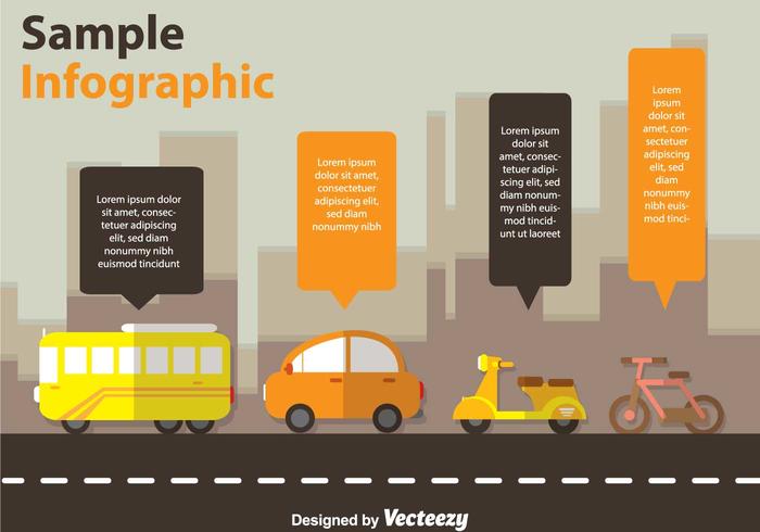 Transportation Infography Vectors