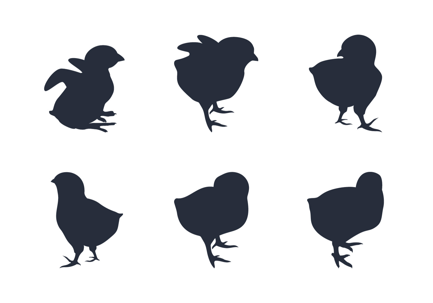 Download Chick Silhouette Vectors 94315 - Download Free Vectors ...