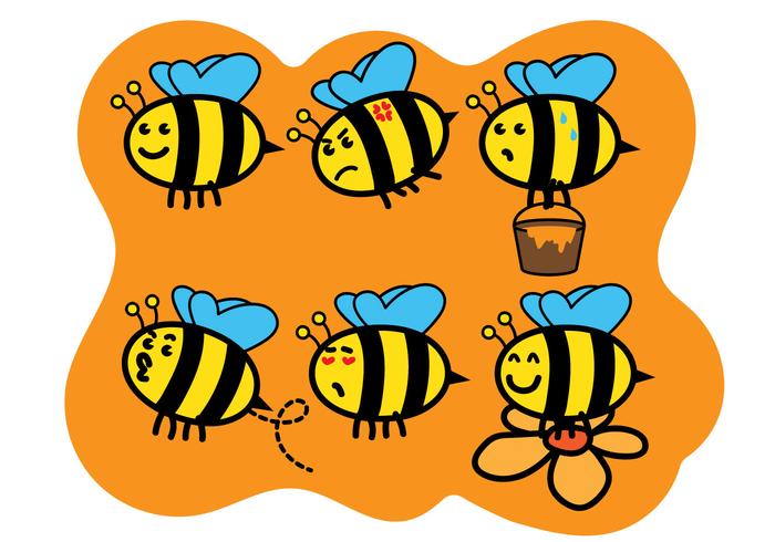 Cute Bee Vectors 