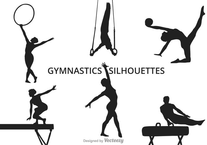 Free Vector Gymnastics Silhouettes