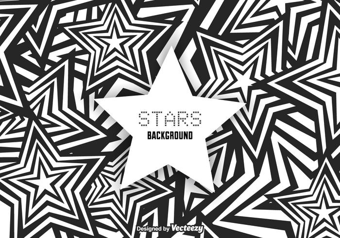 Free Funky Stars Background Vector