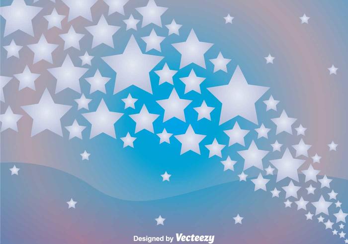 Star Wave Background vector