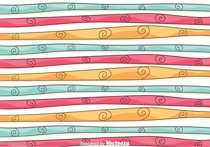 Líneas de colores Swirly vector de fondo