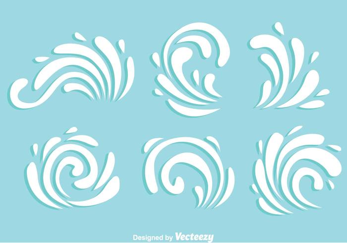 White Swirly Ornament Vectors