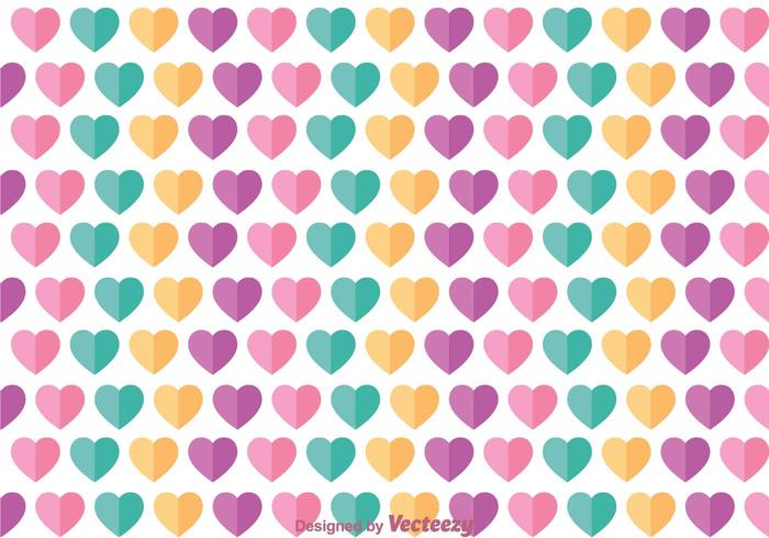 Flat Love Girly Pattern Vector