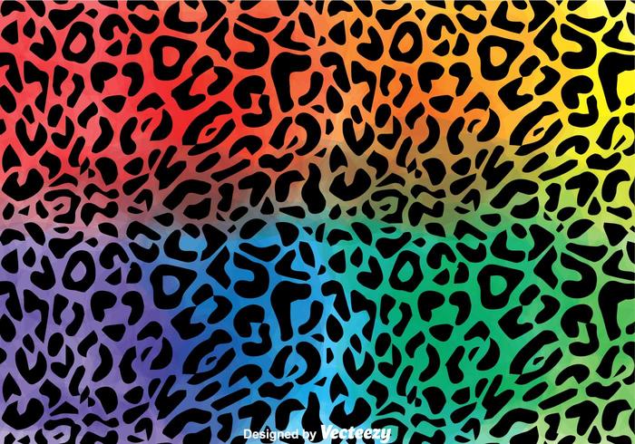Colorful Leopard Pattern Vector