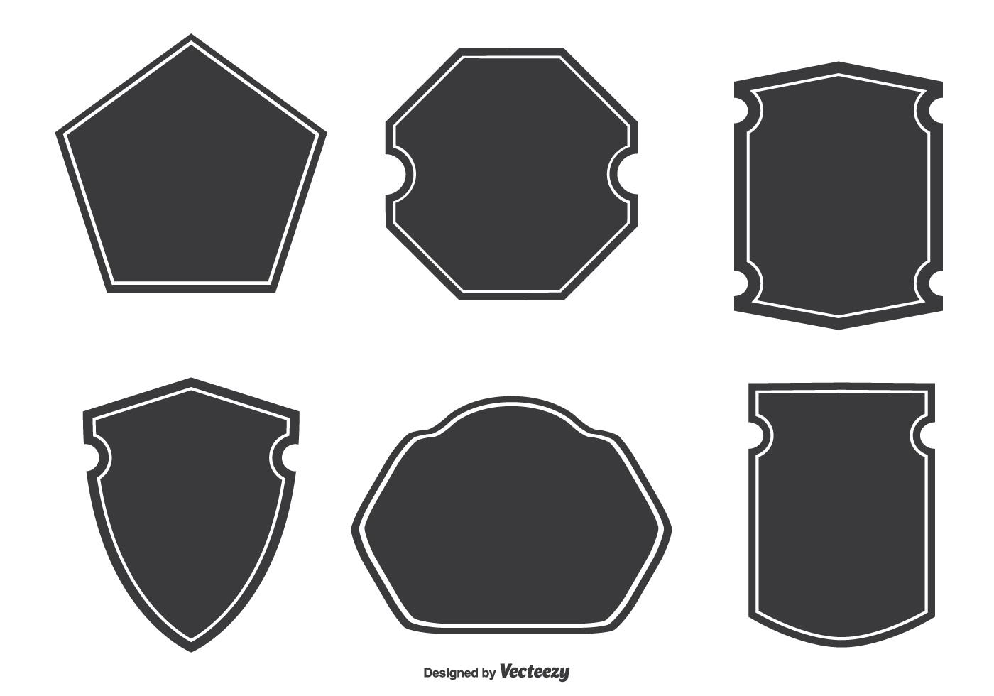 Assorted Badge Shapes 94484 Vector Art at Vecteezy