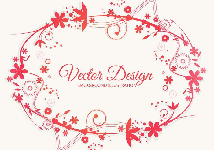 Colorido estilo floral Vector