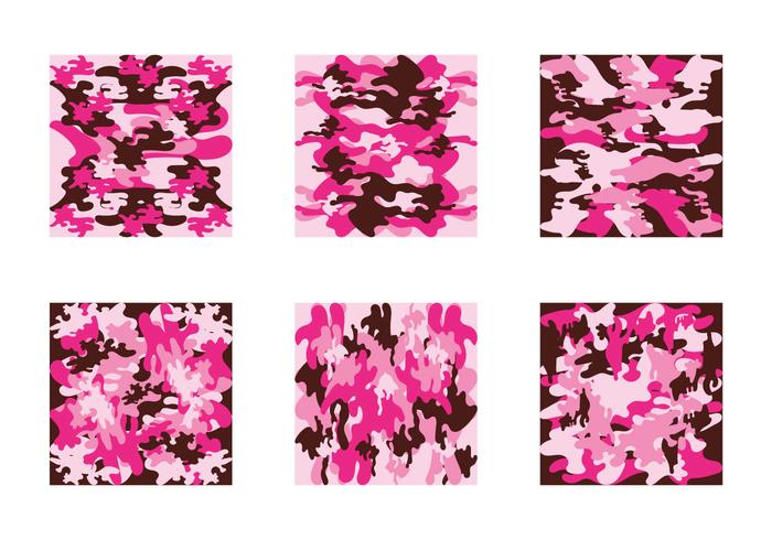 Free Pink Camo Vector Pattern