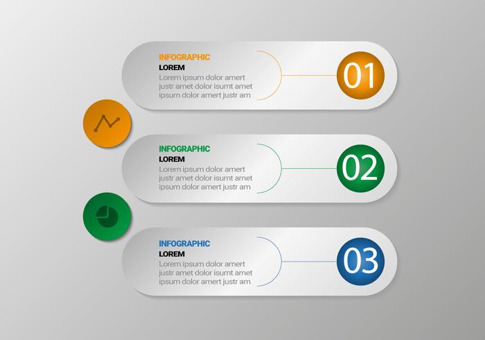 Círculo libre Infographic Vector