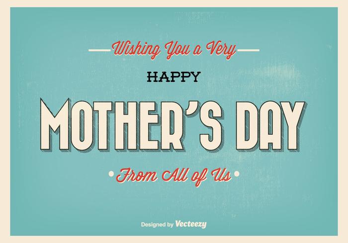 Typographic Mother's Day Illustration Typographic Mother's Day Illustration