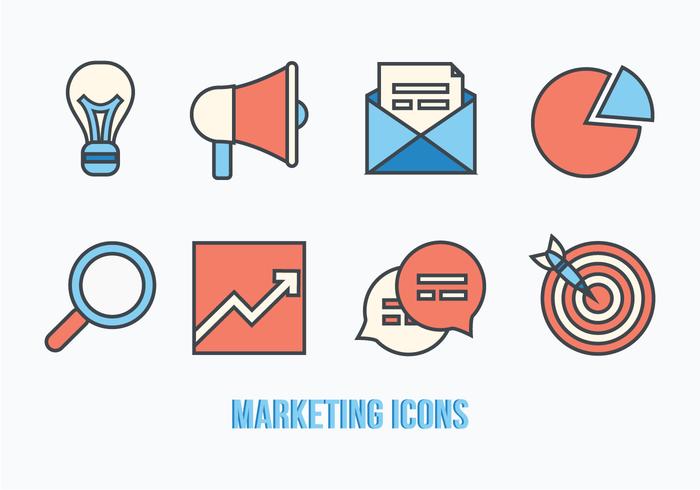 Marketing Iconos Vector Pack