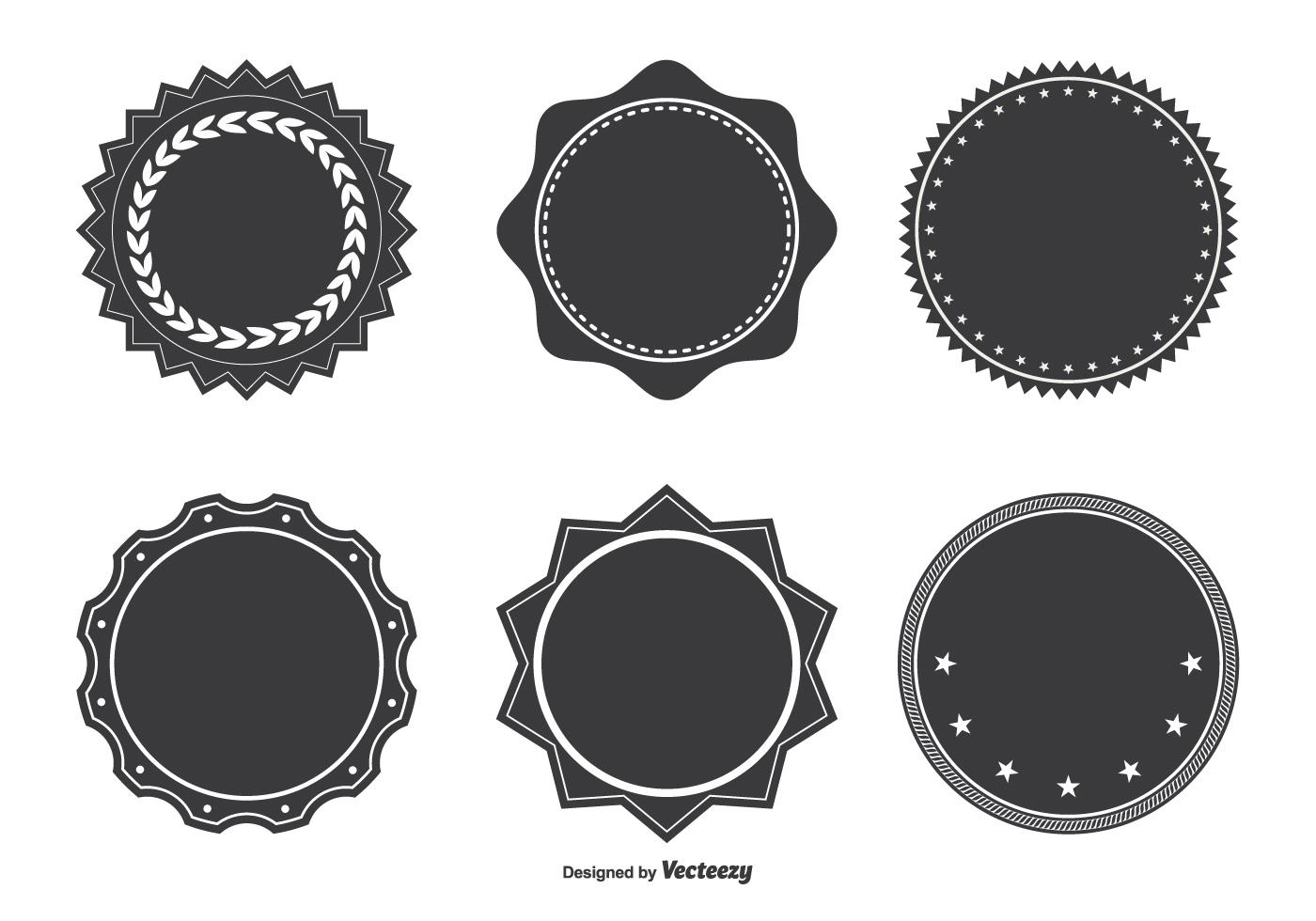 Assorted Badge Shape Set 94600 - Download Free Vectors, Clipart