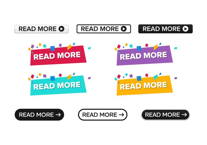 Pack Of Read More Button Vector Icon Pack Of Read More Button Vector Icon