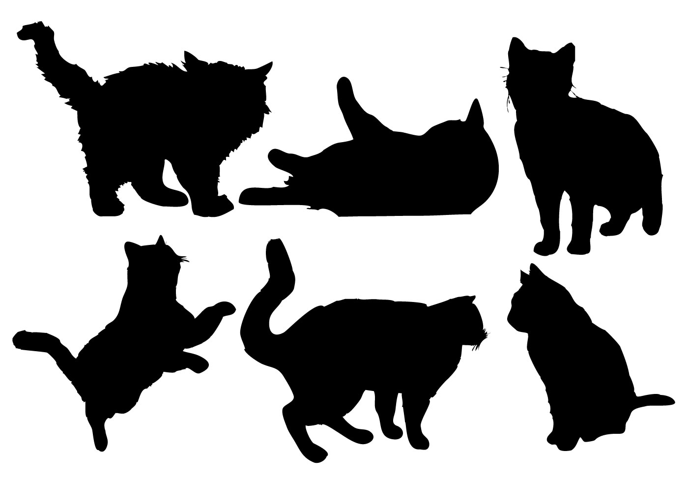 Download Free Cat Silhouette Vector - Download Free Vectors ...