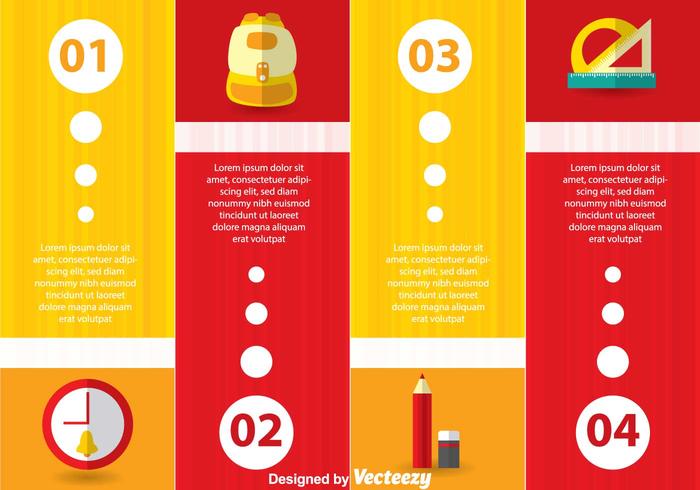 School Infography Vector