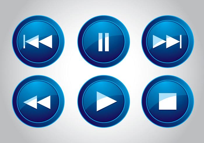 Media Button Icon Vectors