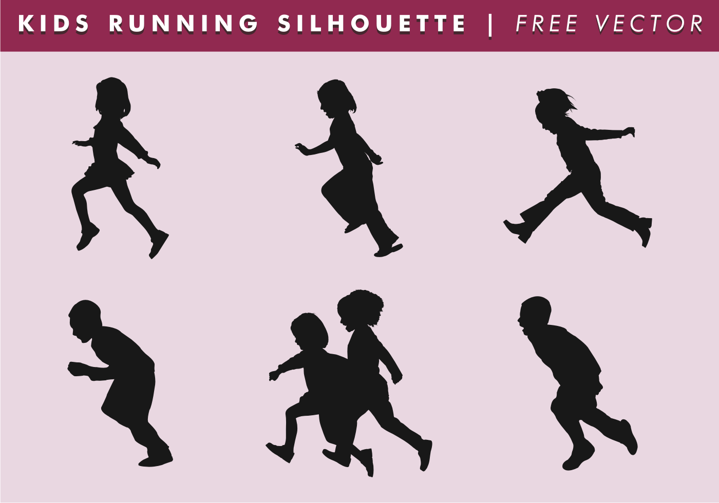 Download Kids Silhouette Free Vector Art - (27,167 Free Downloads)