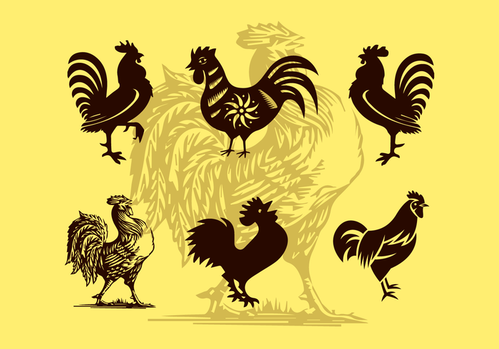 Rooster Illustrations Vector Silhouettes Free Rooster Illustrations Vector Silhouettes Free