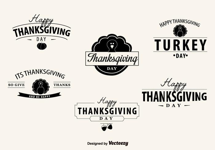 Thanksgiving Day Badges vector