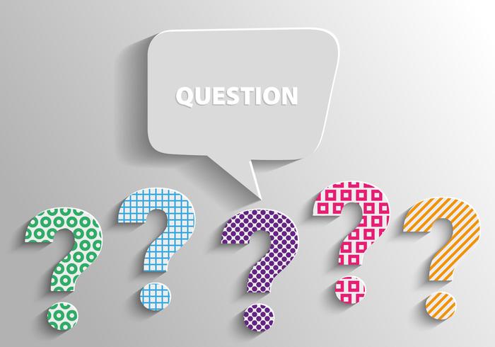 Free 3d Question Marks Background Vector