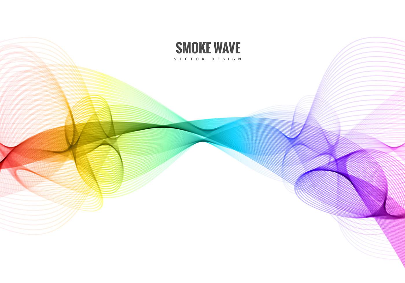 Colored smoke line wave vector 94723 Vector Art at Vecteezy
