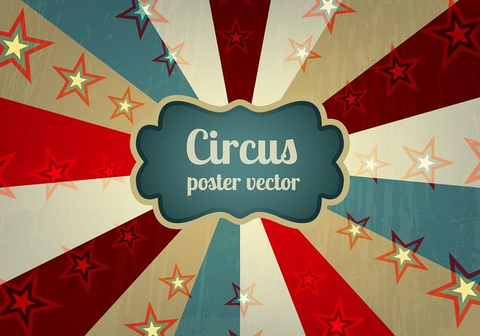 Viejo vector de fondo de póster de circo