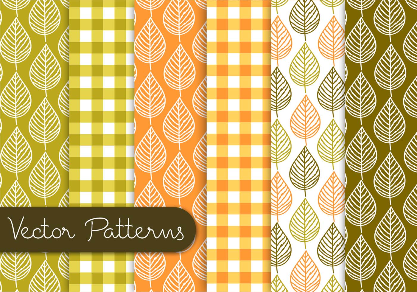 Download Leaf Pattern Set 94740 - Download Free Vectors, Clipart Graphics & Vector Art
