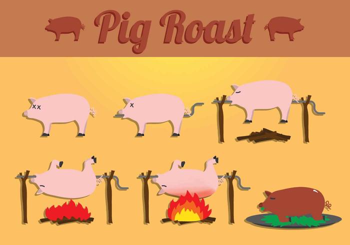 Pig Roast Vectores